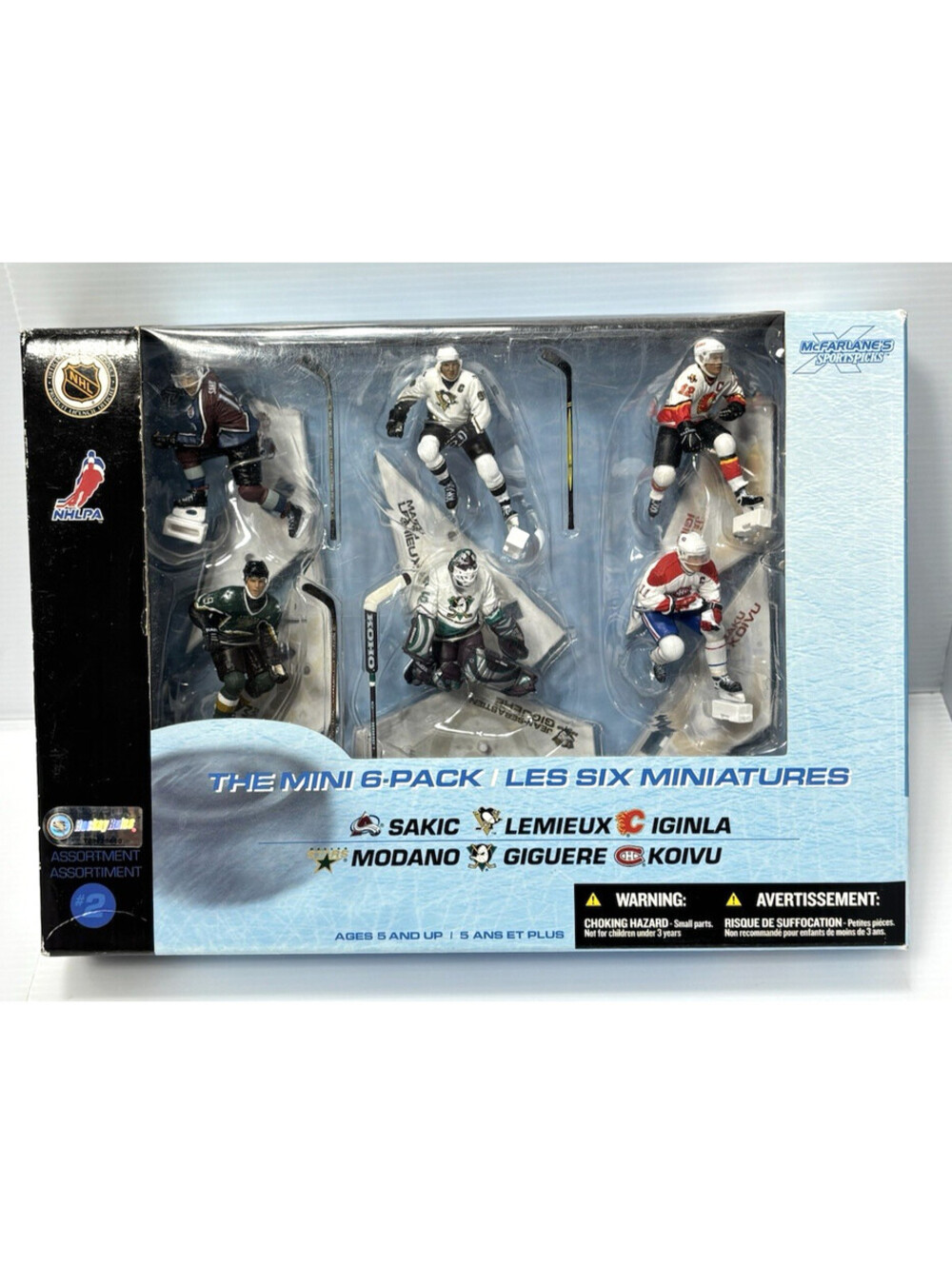McFarlane NHL Hockey The Mini 6pc, Assortment 2, Figures Set Vintage Collectible